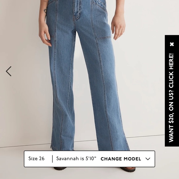 MADEWELL 70’s inspired fit and flare jeans - Picture 9 of 9